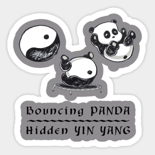 Yin Yang Panda Sticker